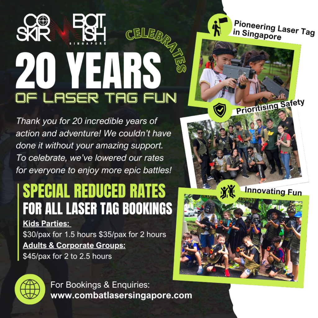 Combat Skirmish Laser Tag Celebrates 20 years with special reduced rates