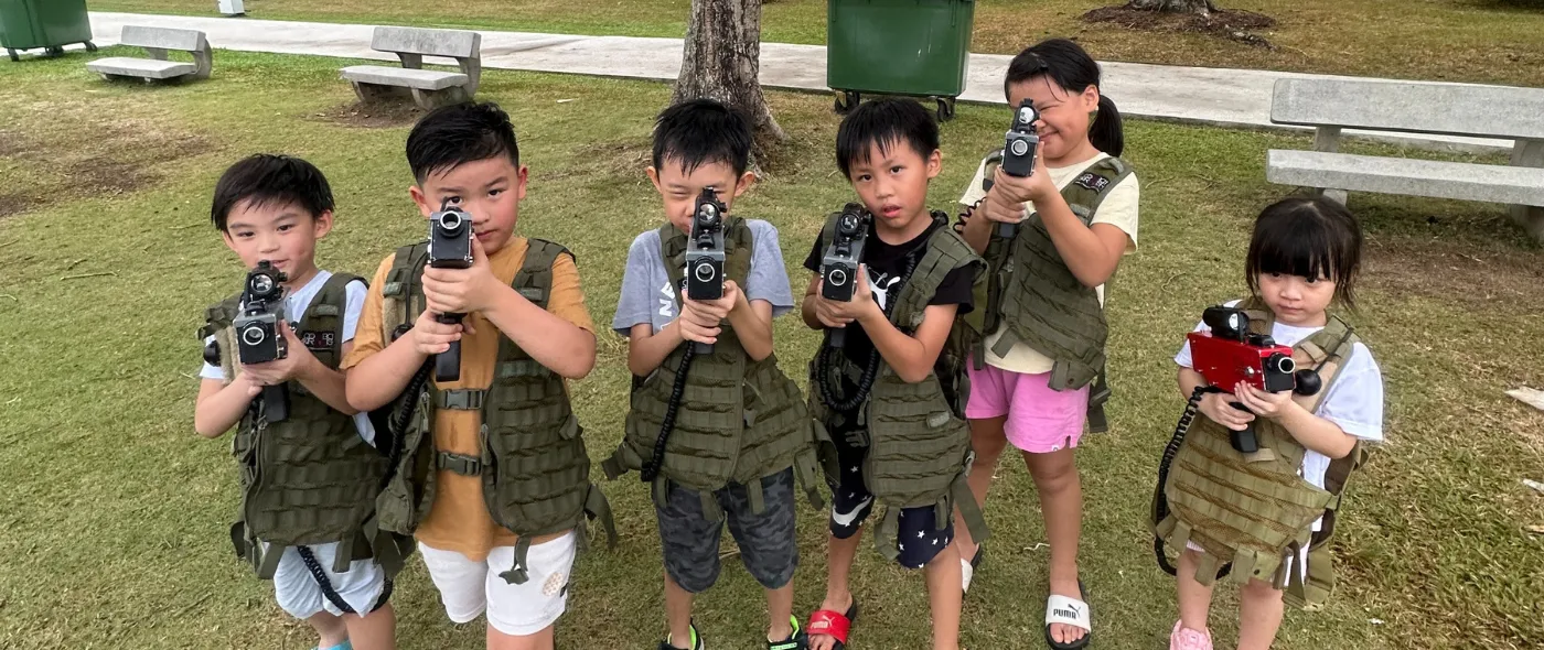 Laser Tag Fun for kids in singapore